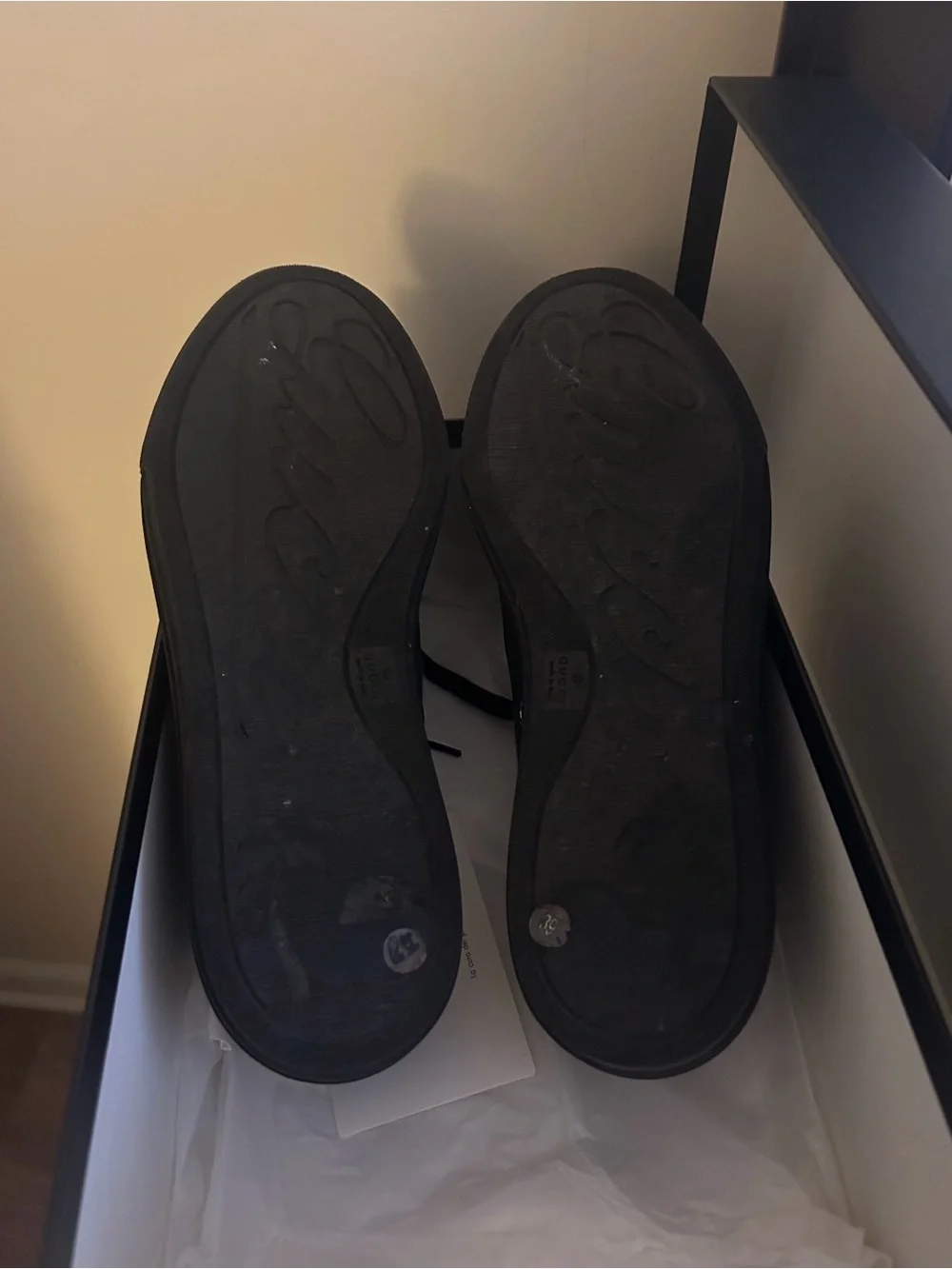 Gucci Black GG Canvas Low-Top Sneakers